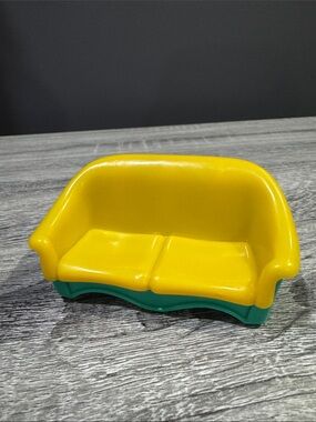 Keenway | My Happy Family Dollhouse: Yellow & Green Couch - Replacement Piece